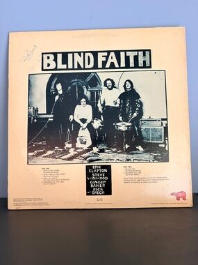 Blind Faith LP Vinyl RSO RS-1-3016 Withdrawn Cover Eric Clapton Winwood